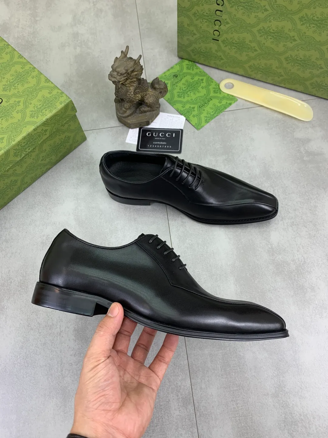 Men's Men's Shoes 💰P542 [New Style] 💰💎💎💎 [Gucci] GUCCI high-end men's formal business leather shoes, original order 1:1! Original imported high-end calfskin, original metal buckle, imported first-layer pigskin lining for feet, original high-end outsole, men's shoe size: 38-44
